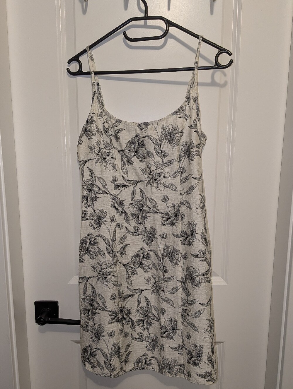 a new day Black & Cream Floral Mini Dress